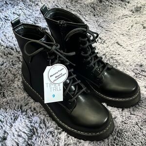 NWT - Side Zip Combat Boots Time and Tru™